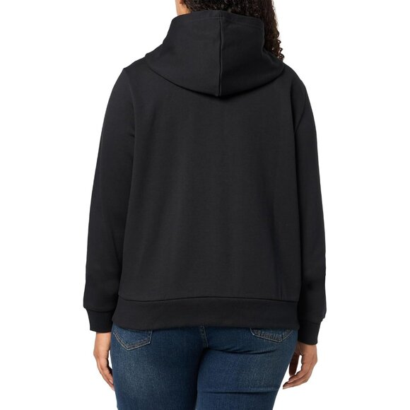 Women's Fleece Full-Zip Sweatshirt Logo Plus Size Casual Lounge Wear - Picture 2 of 3